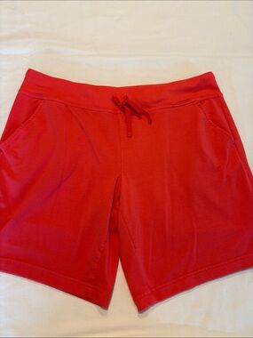 Athletic Works Red/Salmon Women's Drawstring Athletic Shorts